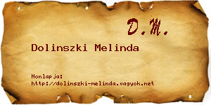 Dolinszki Melinda névjegykártya